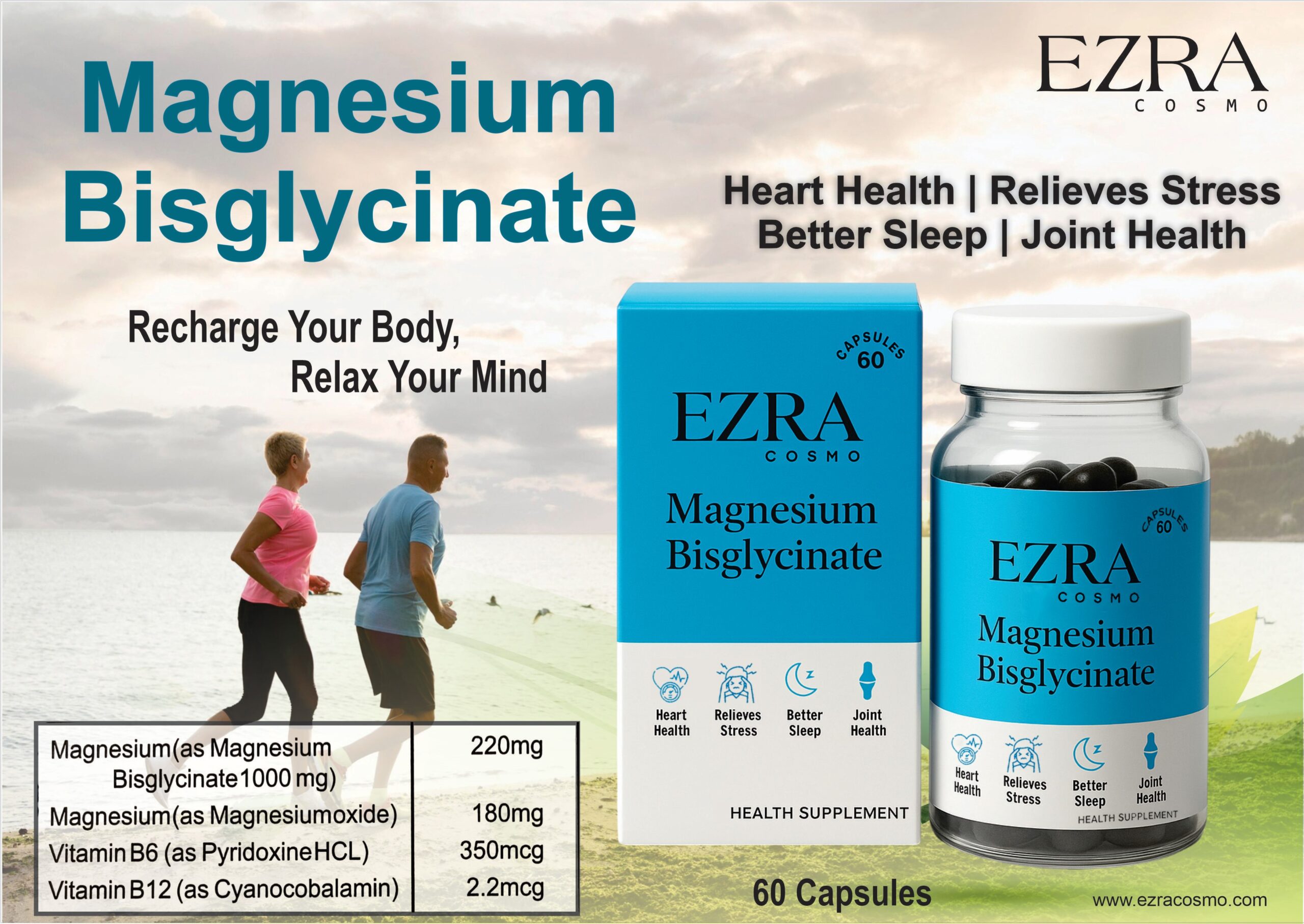 Ezra Cosmo Magnesium Bisglycinate