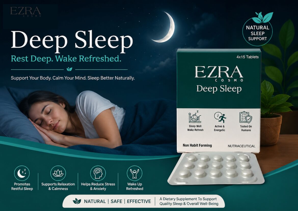 Deep Sleep Supplement for Better Sleep and Relaxation | Ezra Cosmo